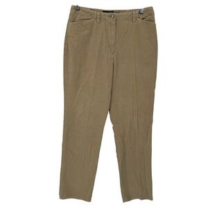 Lauren Ralph Lauren Women's‎ Corduroy Pants Size 8 Beige Straight Leg
